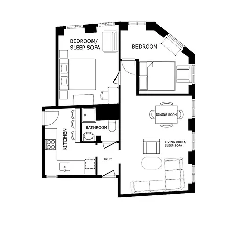 Perfect Super 2br Appartement *